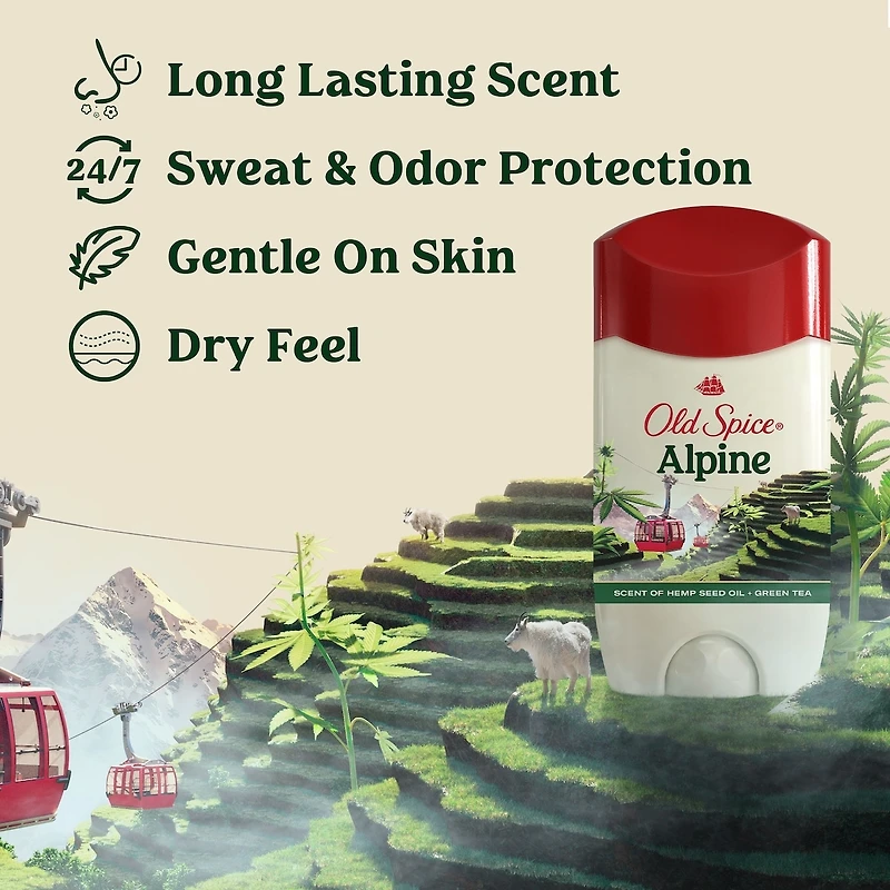 Old Spice Fresh Collection Invisible Solid Alpine with Hemp Oil