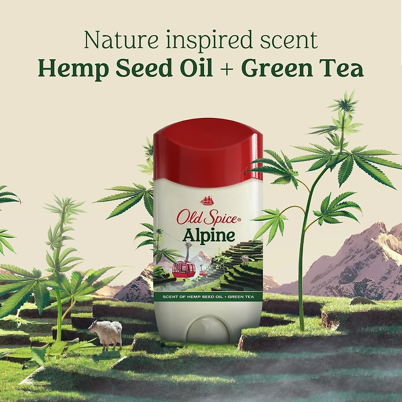 Old Spice Fresh Collection Invisible Solid Alpine with Hemp Oil