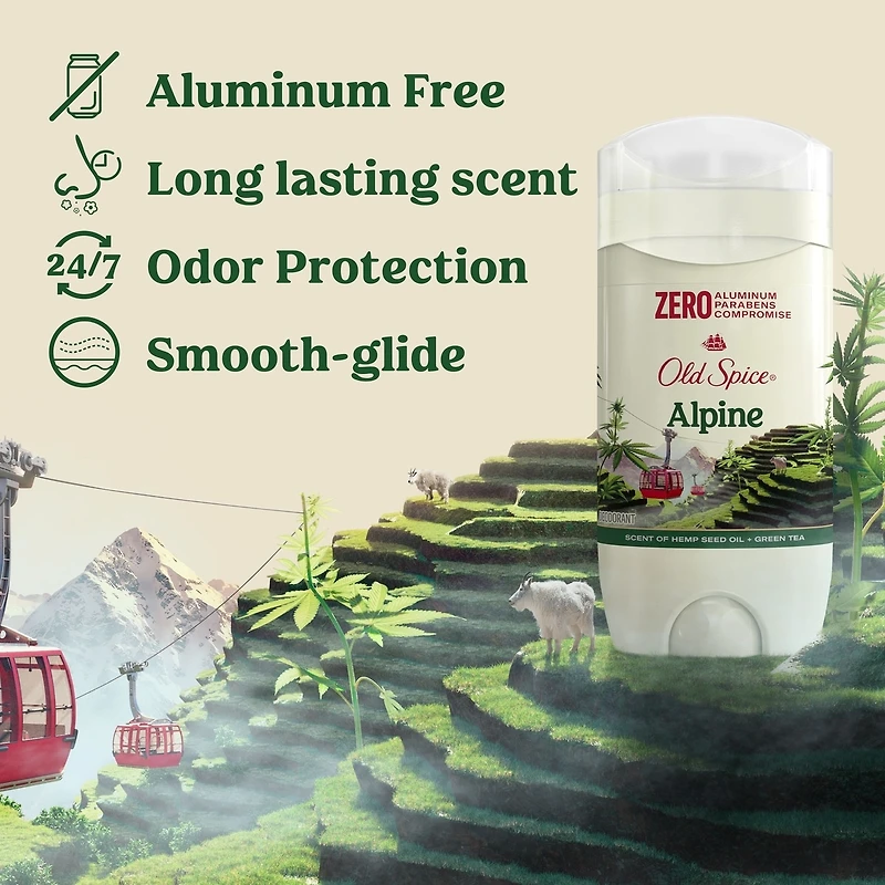 Old Spice Fresh Collection Deodorant Alpine with Hemp Oil
