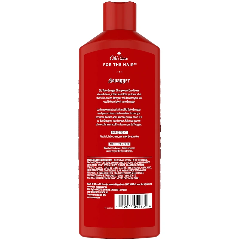 Shampooing et revitalisant 2 en 1 pour hommes Swagger, 400 mL