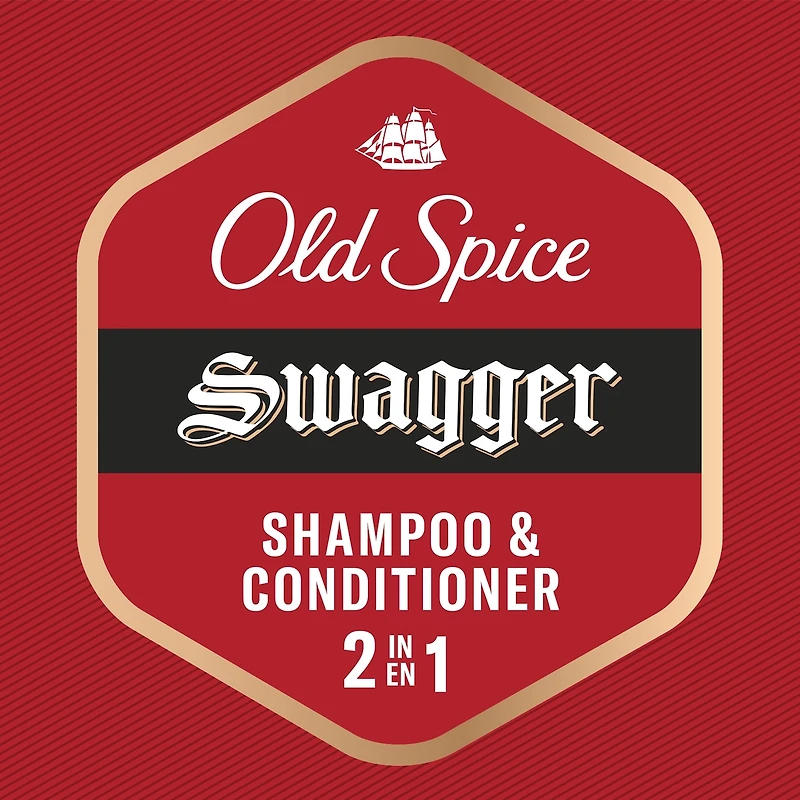 Shampooing et revitalisant 2 en 1 pour hommes Swagger, 400 mL