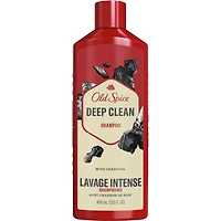 Shampooing pour hommes Lavage intense avec charbon de bois, parfum frais et propre, élimine la saleté et le sébum accumulés, 400mL
