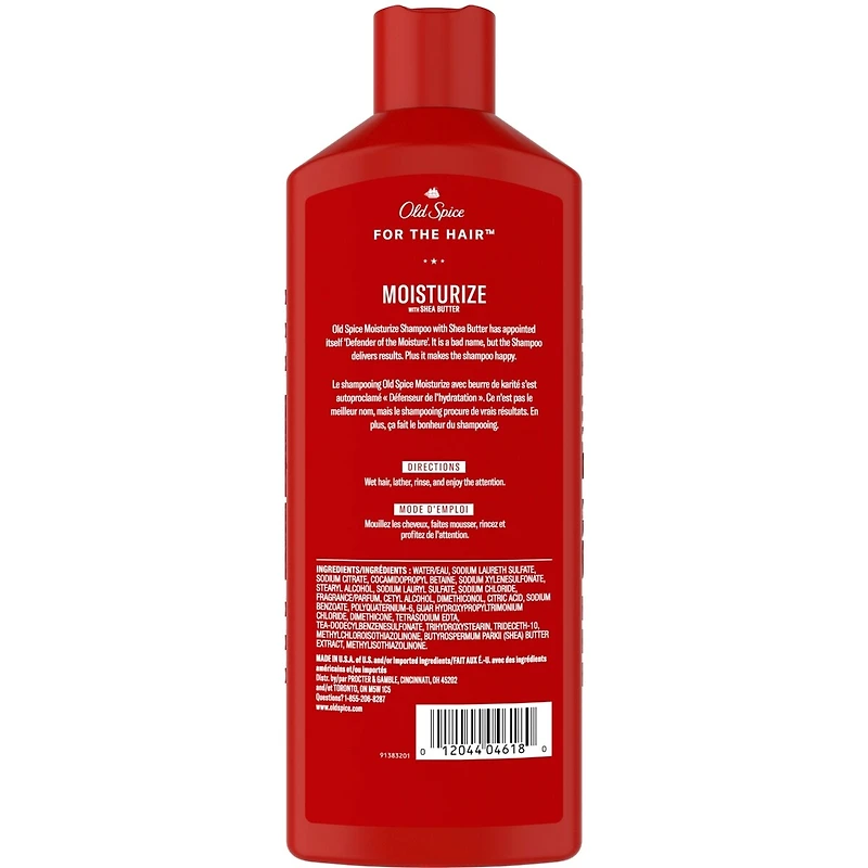Shampooing avec beurre de karité pour hommes Hydrate, 400 mL