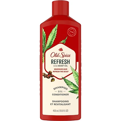 Old Spice Refresh 2in1 Shampoo and Conditioner for Men, 400 mL