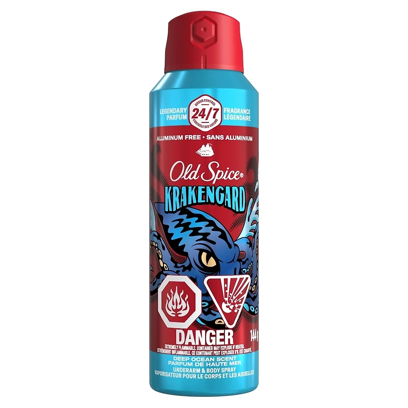 Old Spice Wild Collection Body Spray Krakengard 144g