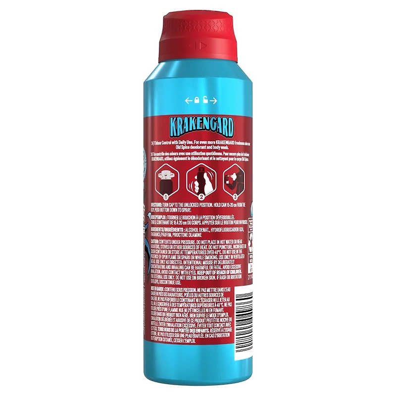 Old Spice Wild Collection Body Spray Krakengard 144g