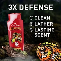 Old Spice Body Wash for Men, Bearglove, Long Lasting Lather