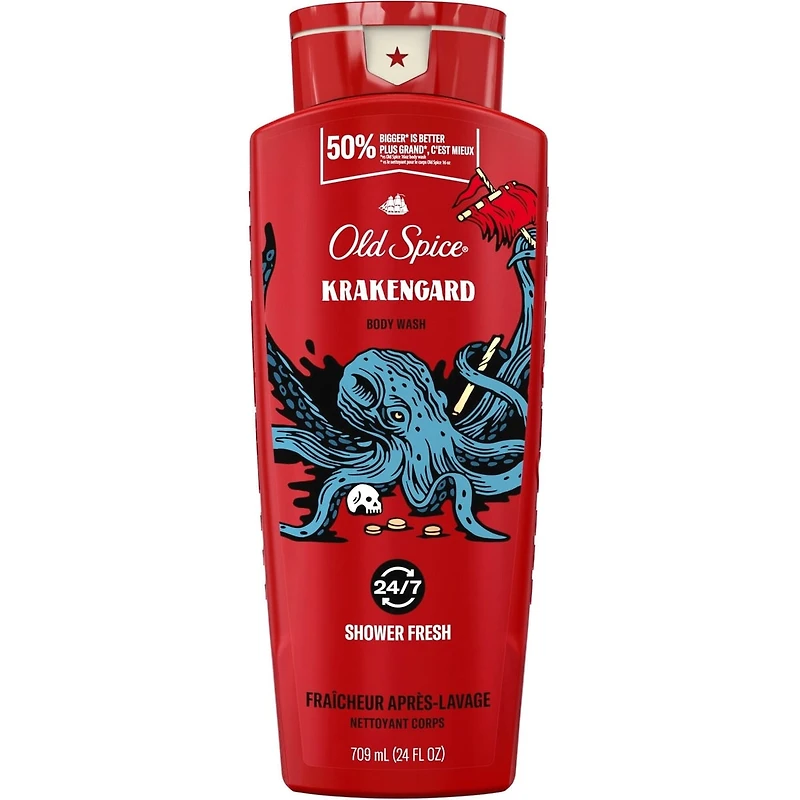 Body Wash for Men, Krakengard, Long Lasting Lather