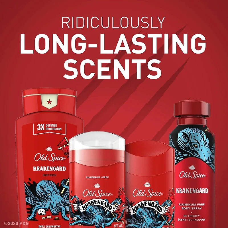 Body Wash for Men, Krakengard, Long Lasting Lather