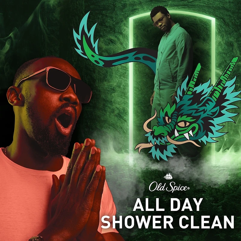 Old Spice Body Wash for Men, Dragonblast, Long Lasting Lather