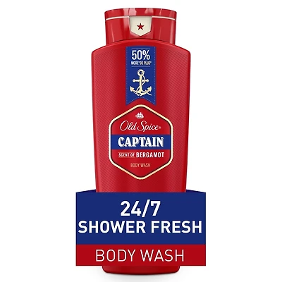 Nettoyant pour le corps Old Spice Red Collection pour hommes, parfum Captain