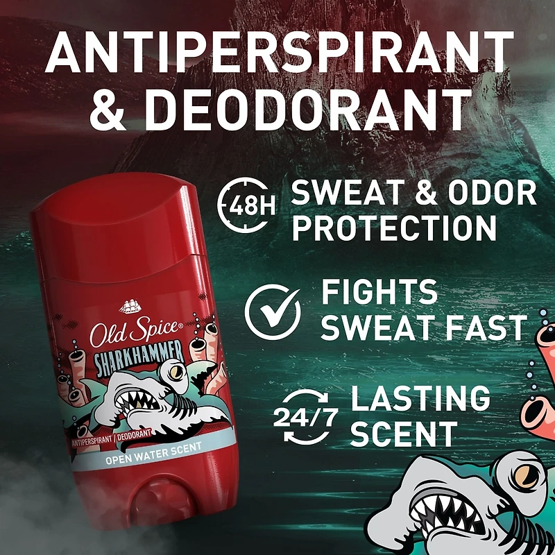 Désodorisant et antisudorifique Old Spice pour hommes, Sharkhammer
