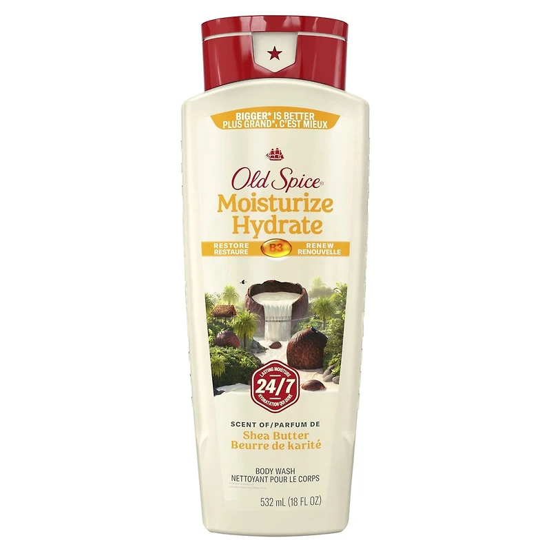 Old Spice Men's Body Wash Moisturize with Shea Butter