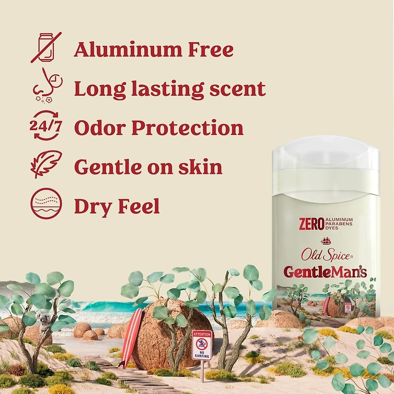 Old Spice Men's Deodorant Aluminum Free Eucalyptus with Coconut Oil