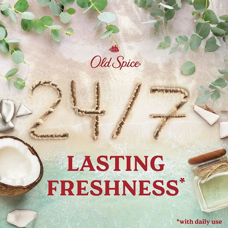 Old Spice Men's Deodorant Aluminum Free Eucalyptus with Coconut Oil