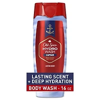 Men's Body Wash Moisturizing Hydro Wash, Captain Scent