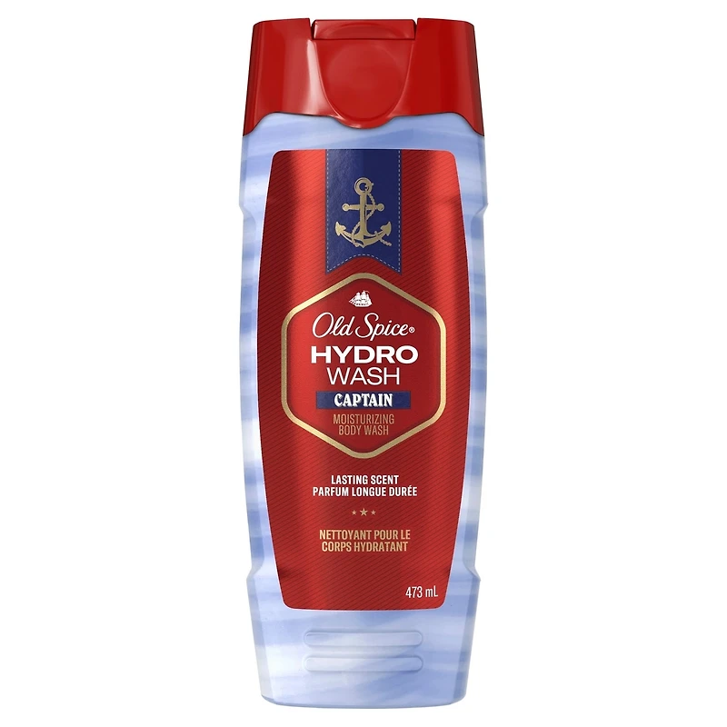 Men's Body Wash Moisturizing Hydro Wash, Captain Scent