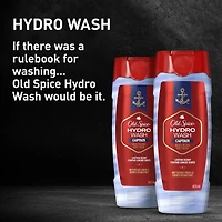 Men's Body Wash Moisturizing Hydro Wash, Captain Scent