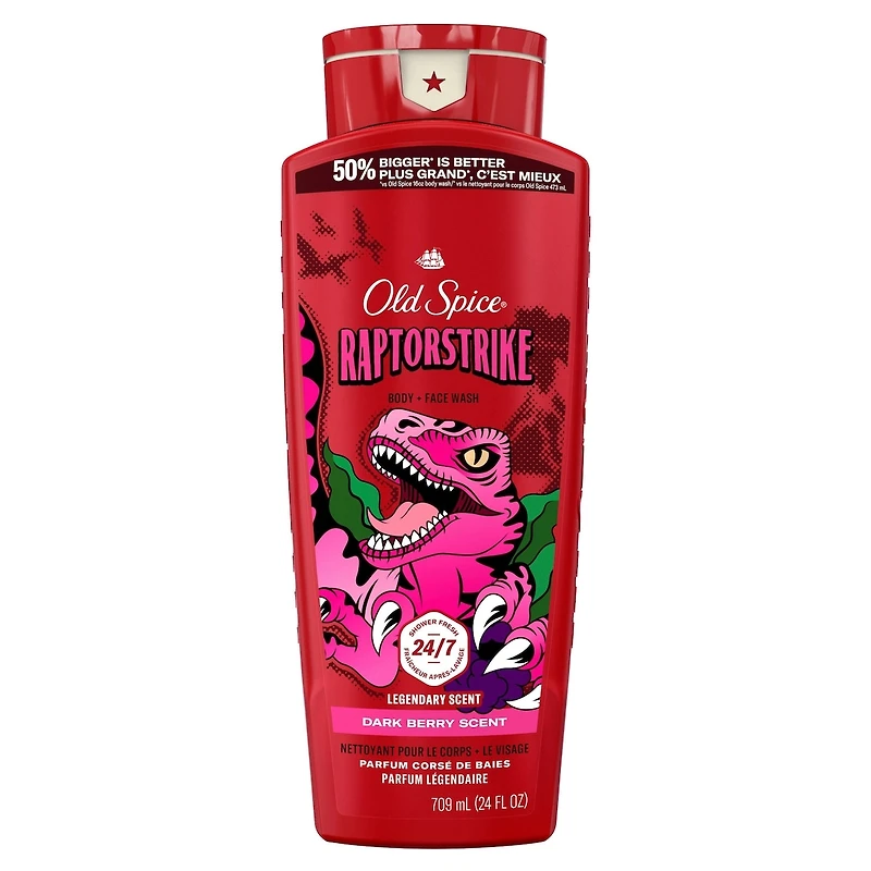 Body Wash for Men, Raptorstrike, Long Lasting Lather
