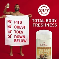 Total Body Deodorant Aluminum Free Vanilla + Shea Butter, 24/7 Freshness From Pits to Toes and Down Below / Dermatologist Tested Full Body Deodorant Stick