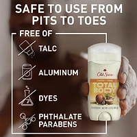 Total Body Deodorant Aluminum Free Vanilla + Shea Butter, 24/7 Freshness From Pits to Toes and Down Below / Dermatologist Tested Full Body Deodorant Stick