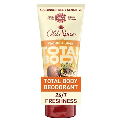 Désodorisant pour l’ensemble du corps sans aluminium en crème, vanille et karité, fraîcheur 24/7, des aisselles aux orteils et sous la ceinture // Désodorisant pour l’ensemble du corps testé sous contrôle dermatologique, 85 g (3,0 oz