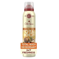 Total Body Deodorant Aluminum Free Spray Vanilla + Shea, 24/7 Freshness From Pits to Toes and Down Below // Dermatologist Tested Full Body Deodorant