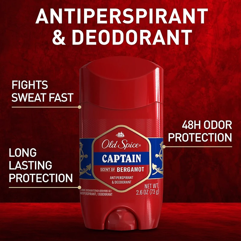 Captain, Anti-Perspirant and Deodorant for Men