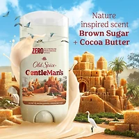 GentleMan's Collection Deodorant, Brown Sugar + Cocoa Butter, Aluminum Free