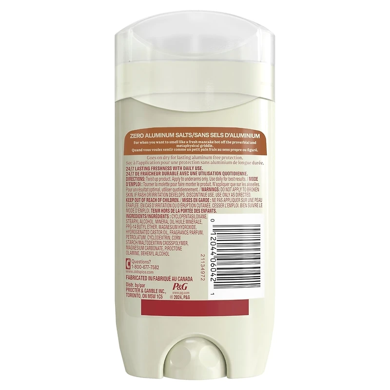 GentleMan's Collection Deodorant, Brown Sugar + Cocoa Butter, Aluminum Free