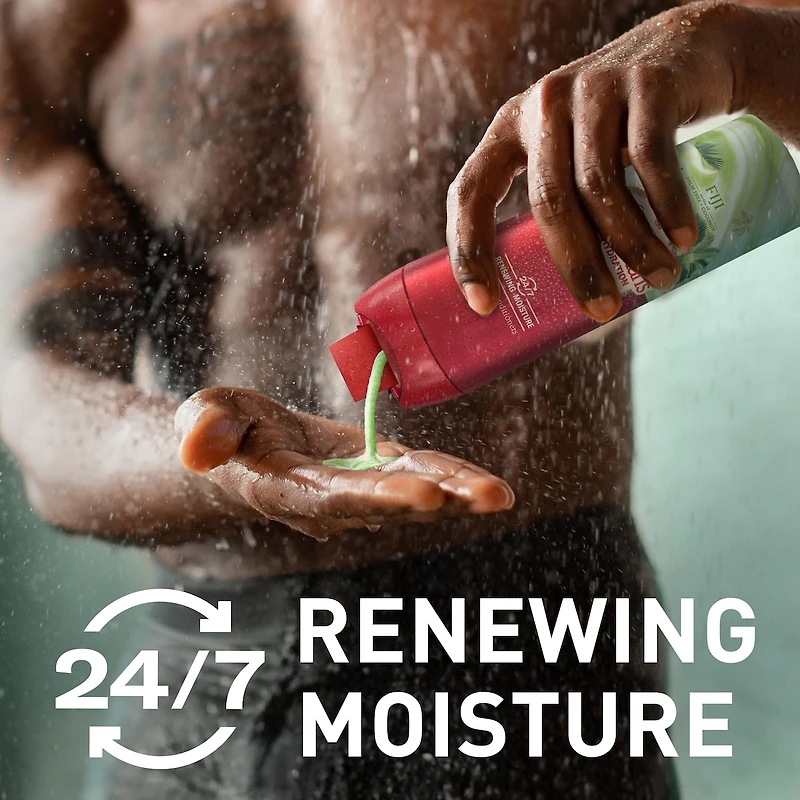Super Hydration Men's Body Wash, Fiji with Palm Tree + Coconut, 24/7 Renewing Moisture