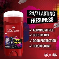 Aluminum Free Deodorant for Men, 24/7 Freshness, Long Lasting Odor Protection, Smell Like a Hero, Batman, Black Cherry and Nightfall Scent