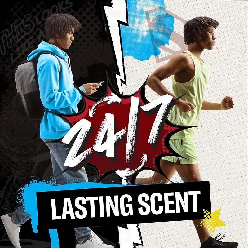 Aluminum Free Deodorant for Men, 24/7 Freshness, Long Lasting Odor Protection, Smell Like a Hero, Superman, Bright Citrus and Cosmos Scent