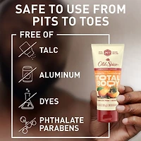 Whole Body Deodorant Lotion, Aluminum Free Total Body Deodorant, Mandarin + Sandalwood Scent, Absorbs Sweat //24/7 Freshness From Pits to Toes and Down Below