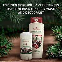 Body Wash for men, Holidudes Limited Edition, 24/7 Holiday Freshness, Lasting Scent and Rich Lather, Lumbersnack, Fresh Pine Scent, Stocking Stuffer, Holiday Gift, Seasonal Scent