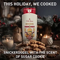 Body Wash for men, Holidudes Limited Edition, 24/7 Holiday Freshness, Lasting Scent and Rich Lather, Snickerdudel, Sugar Cookie Scent, Stocking Stuffer, Holiday Gift, Seasonal Scent