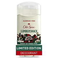 Aluminum Free Deodorant for men, Holidudes Limited Edition, 24/7 Holiday Freshness, Odor Protection, Lumbersnack, Fresh Pine Scent, Stocking Stuffer, Holiday Gift, Seasonal Scent