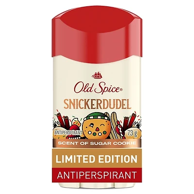 Antisudorifique et désodorisant pour hommes, Gars des fêtes édition limitée, fraîcheur des fêtes 24/7, protection contre la transpiration et odeurs, Snickerdudel, parfum Biscuit au sucre, bas de Noël, cadeau des fêtes, parfum saisonnier, 73 g
