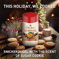 Antisudorifique et désodorisant pour hommes, Gars des fêtes édition limitée, fraîcheur des fêtes 24/7, protection contre la transpiration et odeurs, Snickerdudel, parfum Biscuit au sucre, bas de Noël, cadeau des fêtes, parfum saisonnier, 73 g