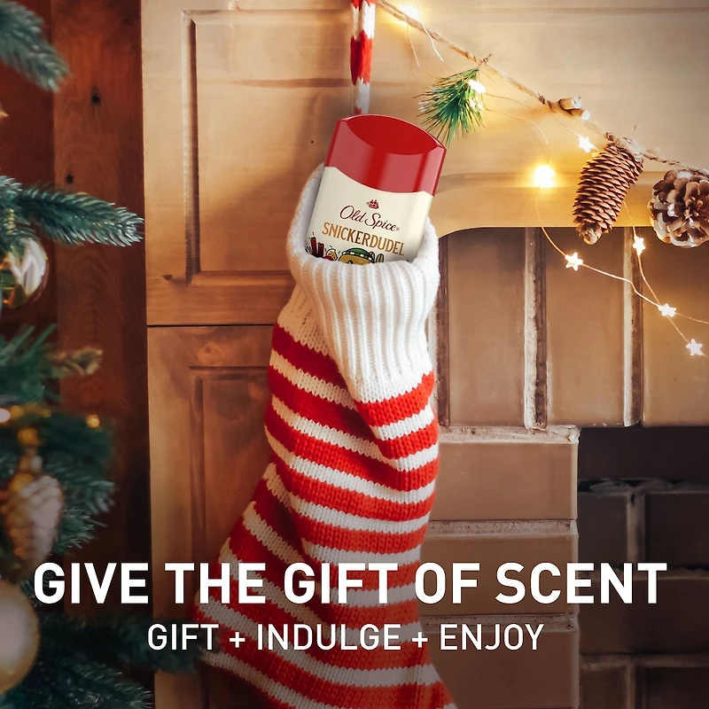 Antisudorifique et désodorisant pour hommes, Gars des fêtes édition limitée, fraîcheur des fêtes 24/7, protection contre la transpiration et odeurs, Snickerdudel, parfum Biscuit au sucre, bas de Noël, cadeau des fêtes, parfum saisonnier, 73 g