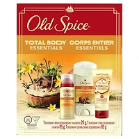 Total Body Essentials Gift Set with Vanilla Shea Stick, Vanilla Shea Mini Spray, and Vanilla Shea Cream