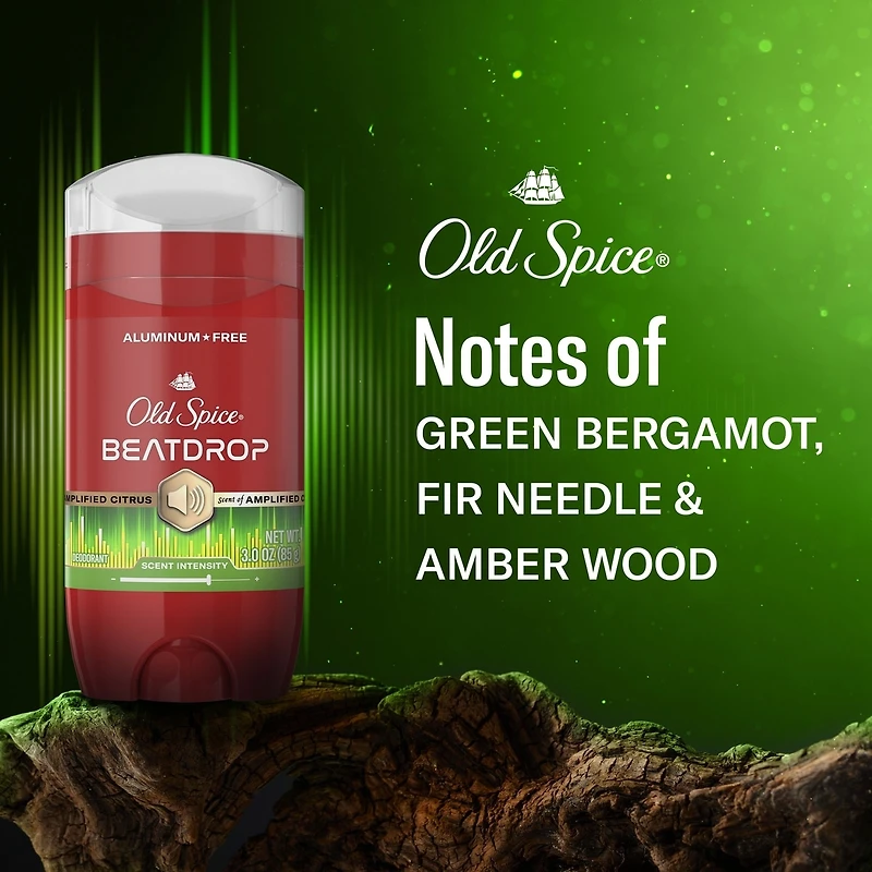 Red Collection Deodorant for Men, Beatdrop Scent, 24-Hour Odor Protection, Refreshing Fragrance, Long-Lasting Freshness