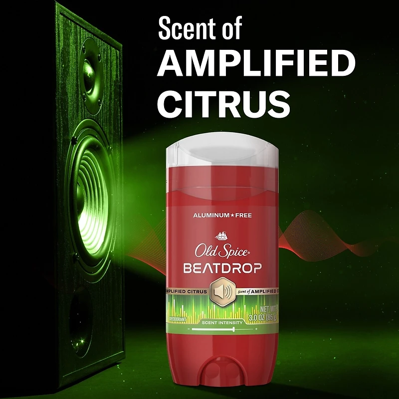 Red Collection Deodorant for Men, Beatdrop Scent, 24-Hour Odor Protection, Refreshing Fragrance, Long-Lasting Freshness