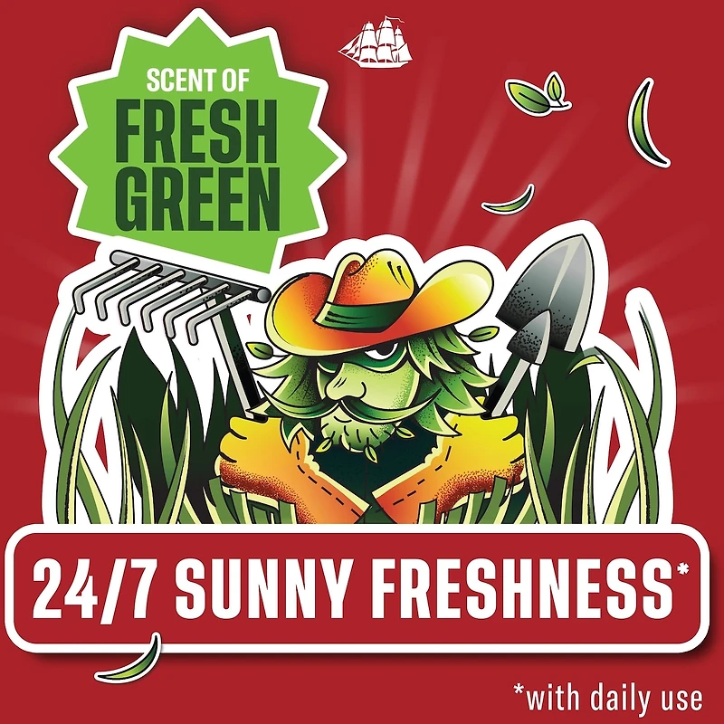 Antisudorifique pour hommes, Lawn Ranger, 73 g, parfum de gazon frais, longue durée, sensation sèche, protection contre la transpiration et les odeurs 24/7, édition saisonnière limitée