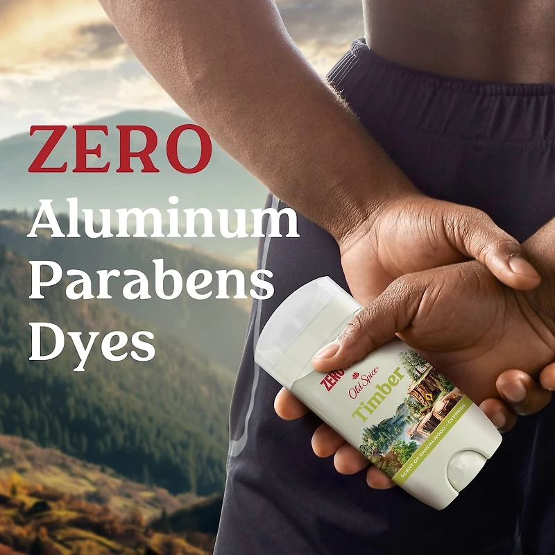 Désodorisant Old Spice pour hommes Timber avec parfum de bois de santal, 85 g