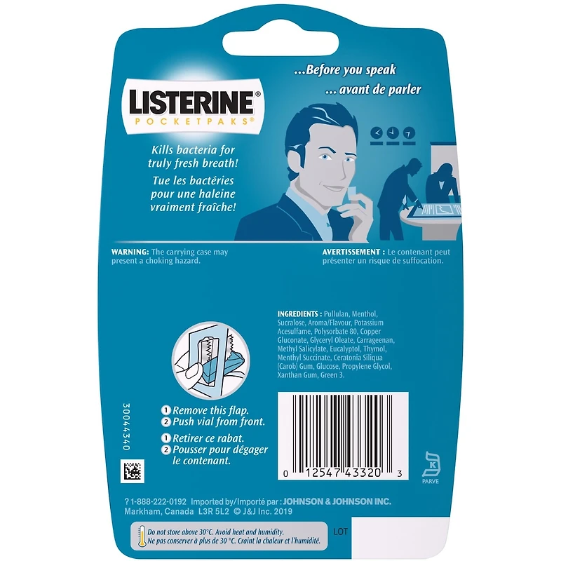 PocketPaks Breath Strips, Cool Mint 72 count