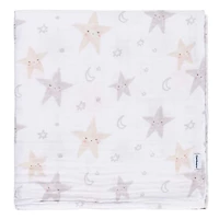 Muslin Baby Blanket Animals + Geo 2pk