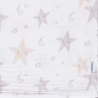 Muslin Baby Blanket Animals + Geo 2pk