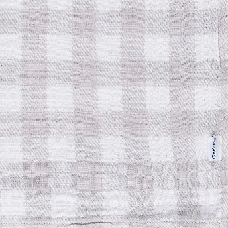 Muslin Baby Blanket Animals + Geo 2pk