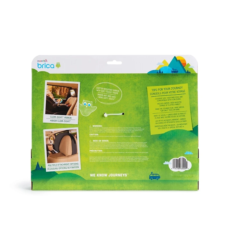 Brica® Mega Baby In-Sight® Car Mirror with Soft Touch™, Grey